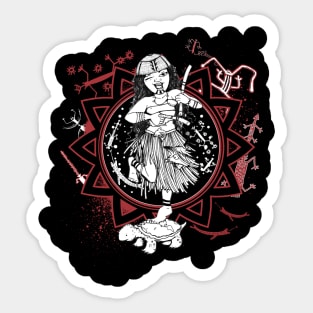 native girl Sticker